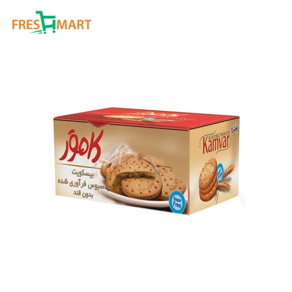 بیسکویت سبوسدار فرآوری شده کامور