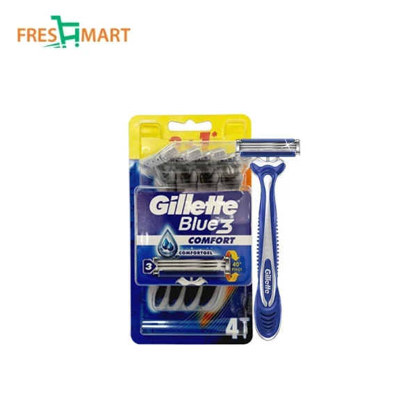 خودتراش مدل Blue 3 Comfort بسته 4 عددی ژیلت